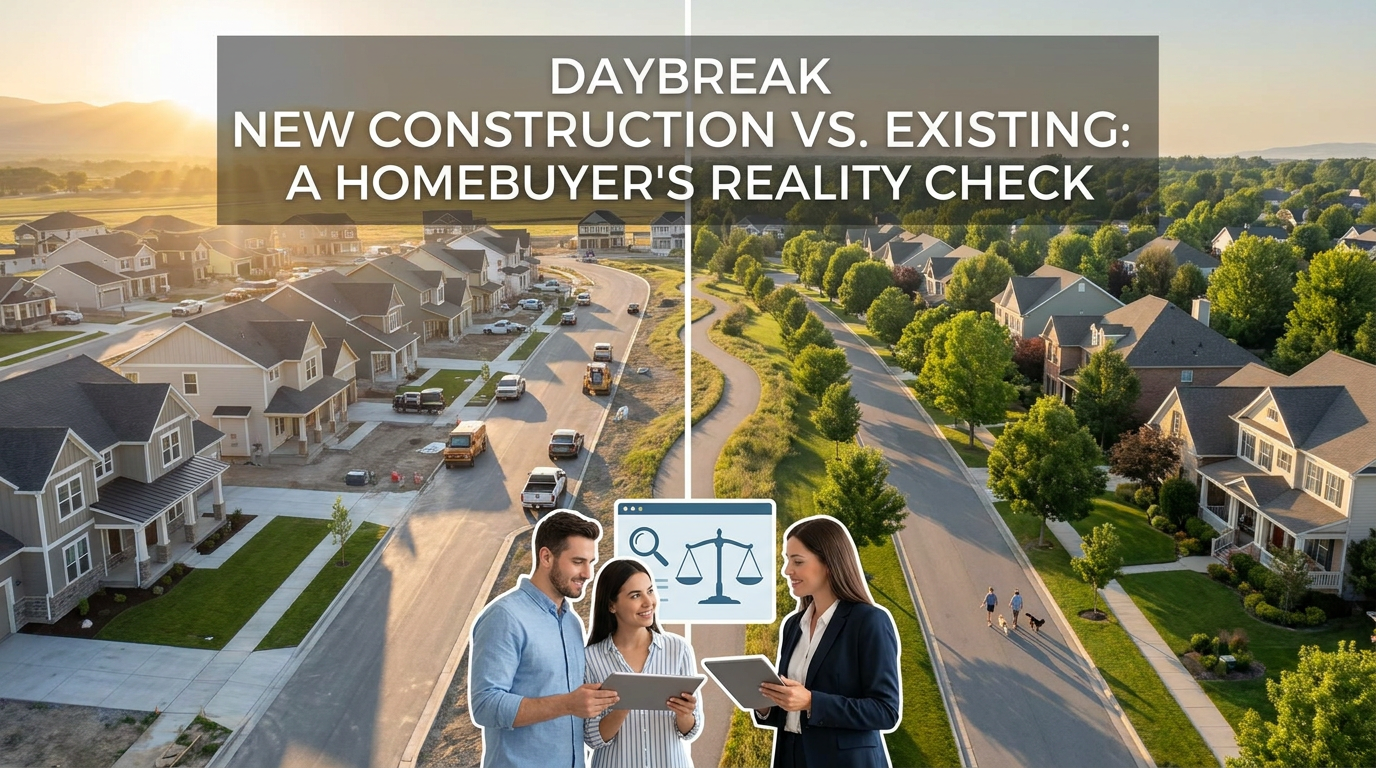 Daybreak New Construction vs. Existing: A Homebuyer's Reality Check
