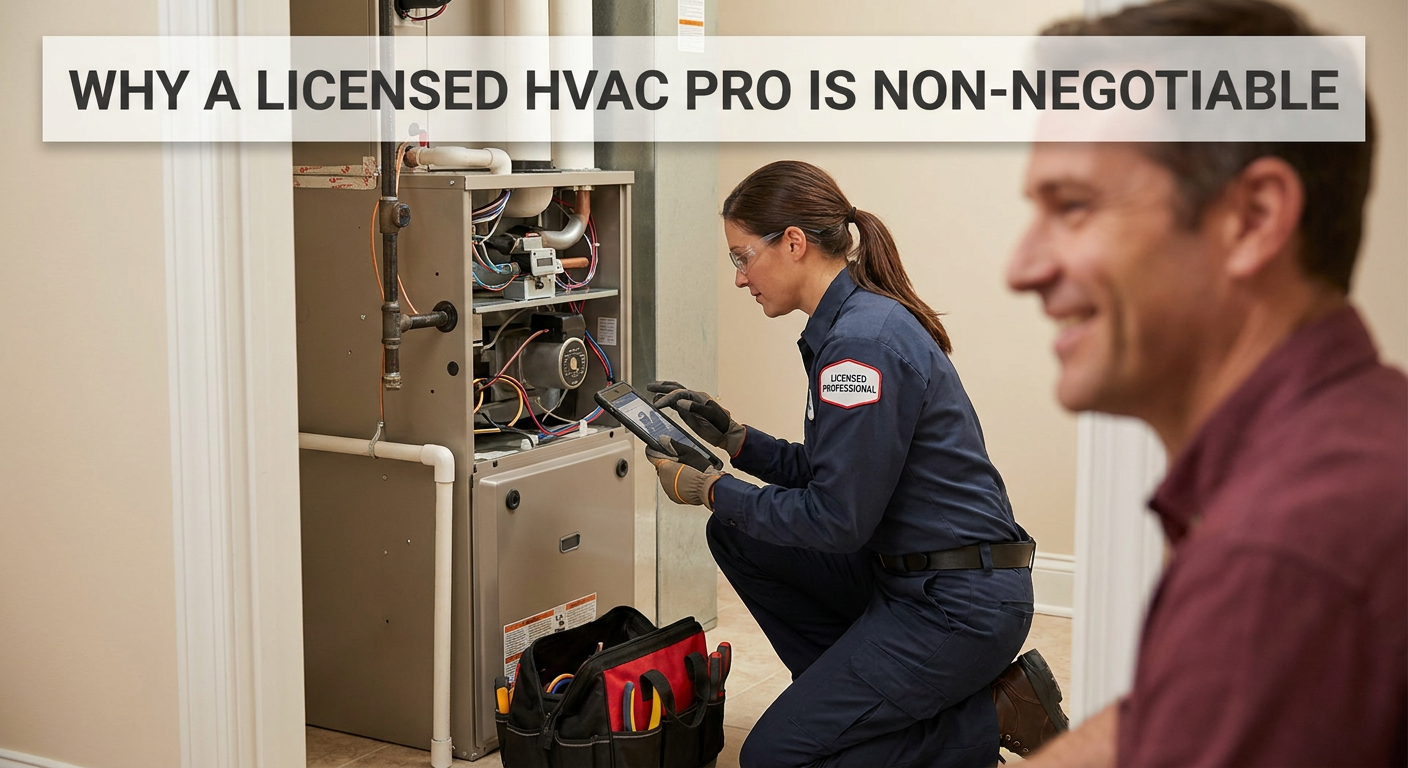 Why a Licensed HVAC Pro is Non-Negotiable for Your Home